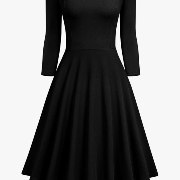 Elegant Off-Shoulder Scallop Dress – Size L - Picture 2 of 3